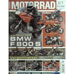 Motorrad Nr.21 / 30 September 2005 - BMW F 800 S