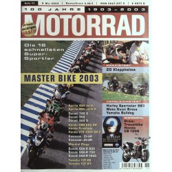 Motorrad Nr.11 / 9 Mai 2003 - Master Bike