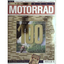 Motorrad Nr.17 / 1 August 2003 - Jubiläumsheft 100 Jahre