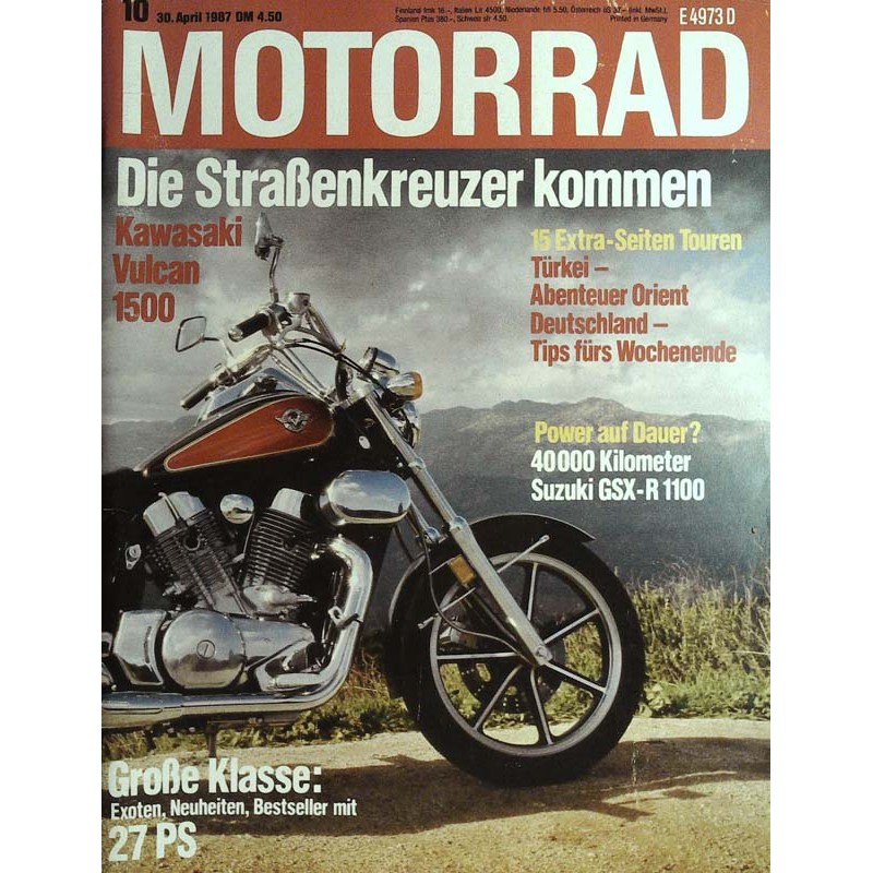 Motorrad Nr.10 / 30 April 1987 - Kawasaki Vulcan 1500