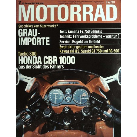 Das Motorrad Nr.2 / 10 Januar 1987 - Honda CBR 1000