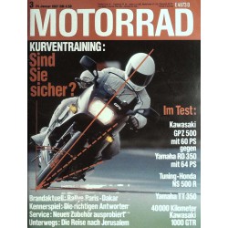 Motorrad Nr.3 / 24 Januar 1987 - Kurventraining