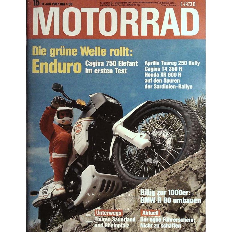 Motorrad Nr.15 / 11 Juli 1987 - Cagiva 750 Elefant