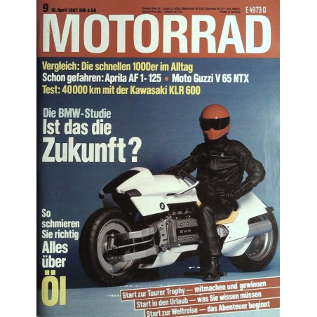 Motorrad Nr.9 / 16 April 1987 - Die BMW Studie