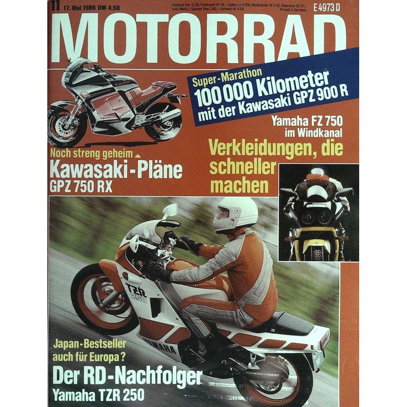 Motorrad Nr.11 / 17 Mai 1986 - Der RD-Nachfolger