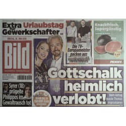 Bild Zeitung Freitag, 28 Juni 2024 - Gottschalk heimlich verlobt!