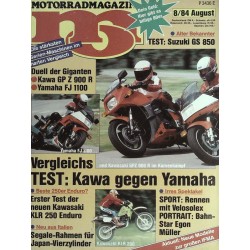 MO Heft 8 / August 1984 - Kawa gegen Yamaha
