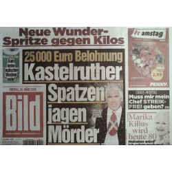 Bild Zeitung Freitag, 24 März 2023 - Kastelruther Spatzen...