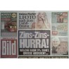 Bild Zeitung Donnerstag, 6 April 2023 - Zins-Zins-Hurra!