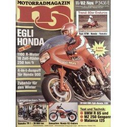 MO Heft 11 / November 1982 - Egli Honda im Test