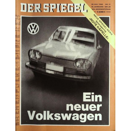 Der Spiegel Nr.21 / 20 Mai 1968 - Ein neuer Volkswagen