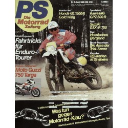 PS Die Motorrad Zeitung 6 - Juni 1988 - Fahrtricks