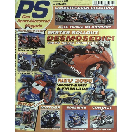 PS Die Motorrad Zeitung Heft 5 - Mai 2005 - Desmosedici