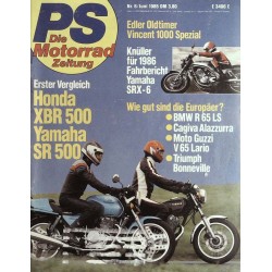 PS Die Motorrad Zeitung 6 - Juni 1985 - Erster Vergleich