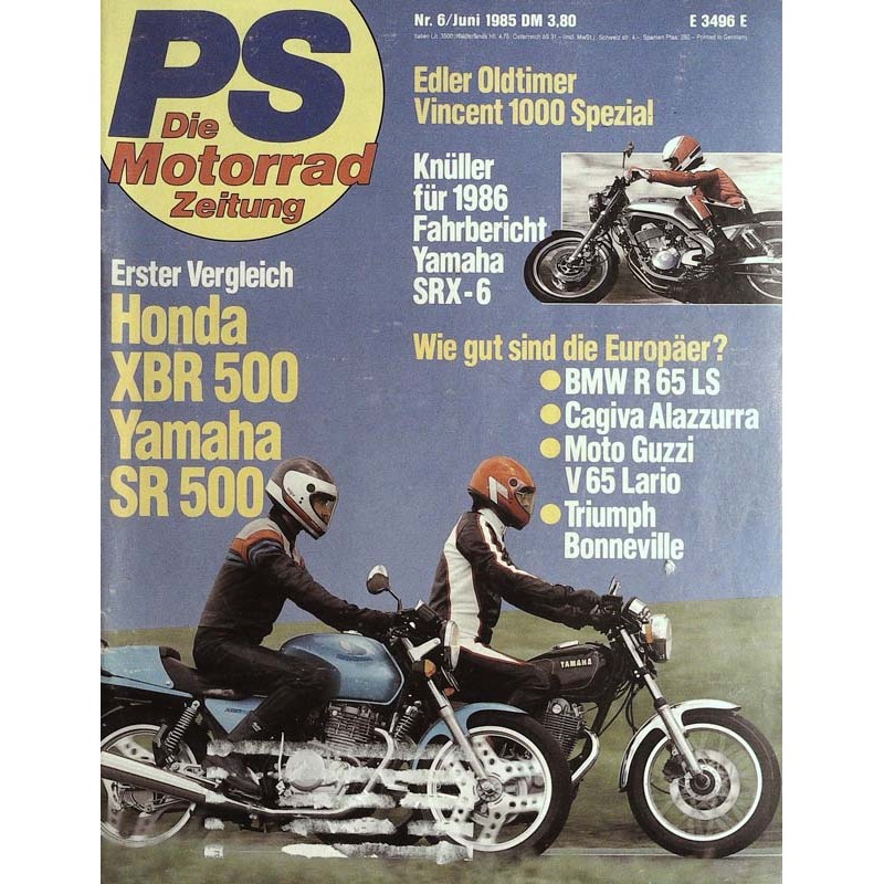 PS Die Motorrad Zeitung 6 - Juni 1985 - Erster Vergleich