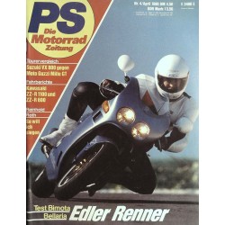 PS Die Motorrad Zeitung 4 - April 1990 - Edle Renner