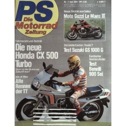 PS Die Motorrad Zeitung Heft 7 - Juli 1981 - Honda CX 500 Turbo