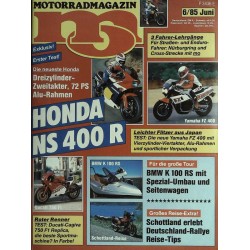 MO Heft 6 / Juni 1985 - Honda NS 400 R