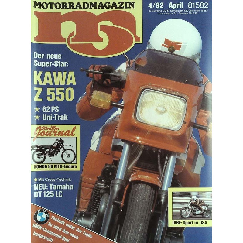 MO Heft 4 / April 1982 - Kawasaki Z 550