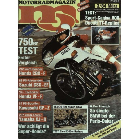 MO Heft 3 / März 1984 - Yamaha XJ-S