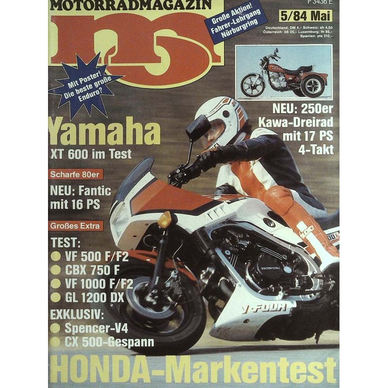 MO Heft 5 / Mai 1984 - Honda Markentest