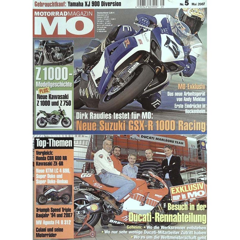 MO Heft 5 / Mai 2007 - Neue Suzuki GSX-R 1000 Racing