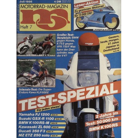 MO Heft 7 / Juli 1986 - Test Spezial