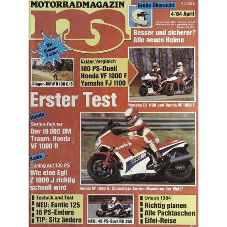 MO Heft 4 / April 1984 - Honda VF 1000 R