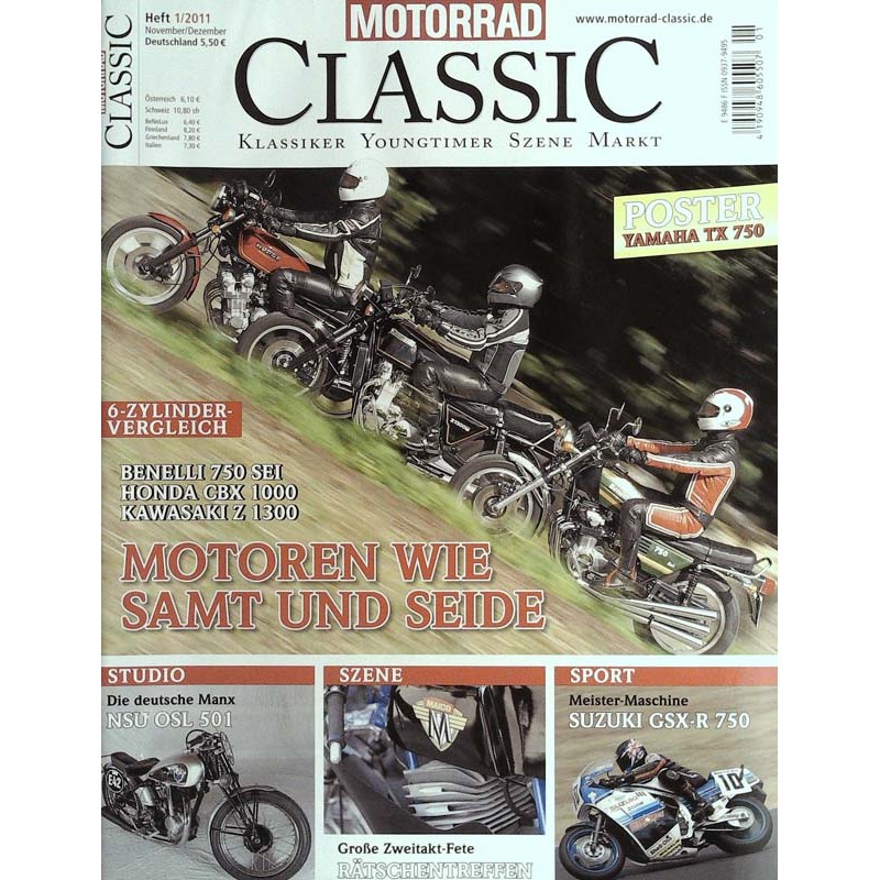 Motorrad Classic 1/2011 - 6 Zylinder Vergleich