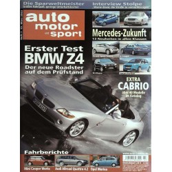 auto motor & sport Heft 7 / 19 März 2003 - Erster Test BMW Z4