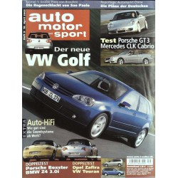 auto motor & sport Heft 9 / 16 April 2003 - Der neue VW Golf