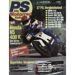 PS Die Motorrad Zeitung 7 - Juli 1985 - Honda NS 400 R