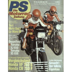 PS Die Motorrad Zeitung 6 - Juni 1982 - Vergleichstest Honda