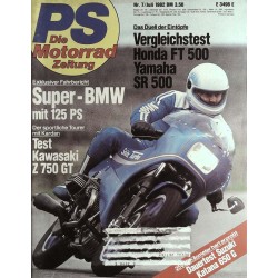 PS Die Motorrad Zeitung 7 - Juli 1982 - Super BMW mit 125 PS