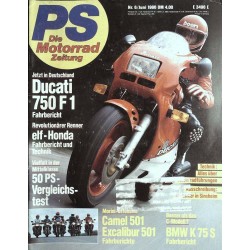 PS Die Motorrad Zeitung 6 - Juni 1986 - Ducati 750 F 1