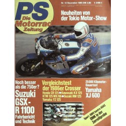 PS Die Motorrad Zeitung 12 - Dezember 1985 - Suzuki GSX R 1100