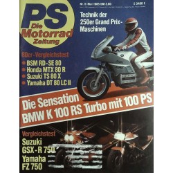 PS Die Motorrad Zeitung 5 - Mai 1985 - BMW K 100 RS Turbo