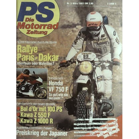 PS Die Motorrad Zeitung 3 - März 1983 - Rallye Paris Dakar