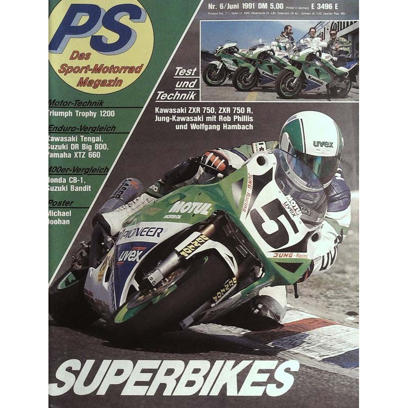 PS Die Motorrad Zeitung 6 - Juni 1991 - Superbikes