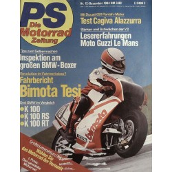 PS Die Motorrad Zeitung Heft 12 - Dezember 1984 - Bimota Tesi