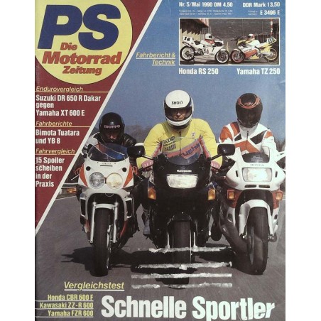 PS Die Motorrad Zeitung 5 - Mai 1990 - Schnelle Sportler