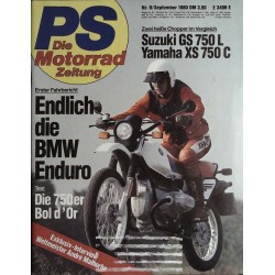 PS Die Motorrad Zeitung Heft 9 - September 1980 - BMW Enduro