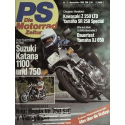 PS Die Motorrad Zeitung Heft 11 - November 1981 - Suzuki Katana...