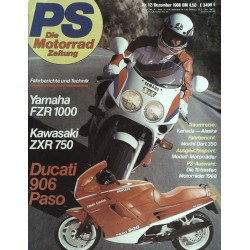 PS Die Motorrad Zeitung 12 - Dezember 1988 - Ducati 906 Paso