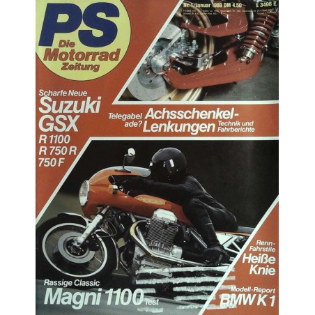 PS Die Motorrad Zeitung 1 - Januar 1989 - Magni 1100 Test