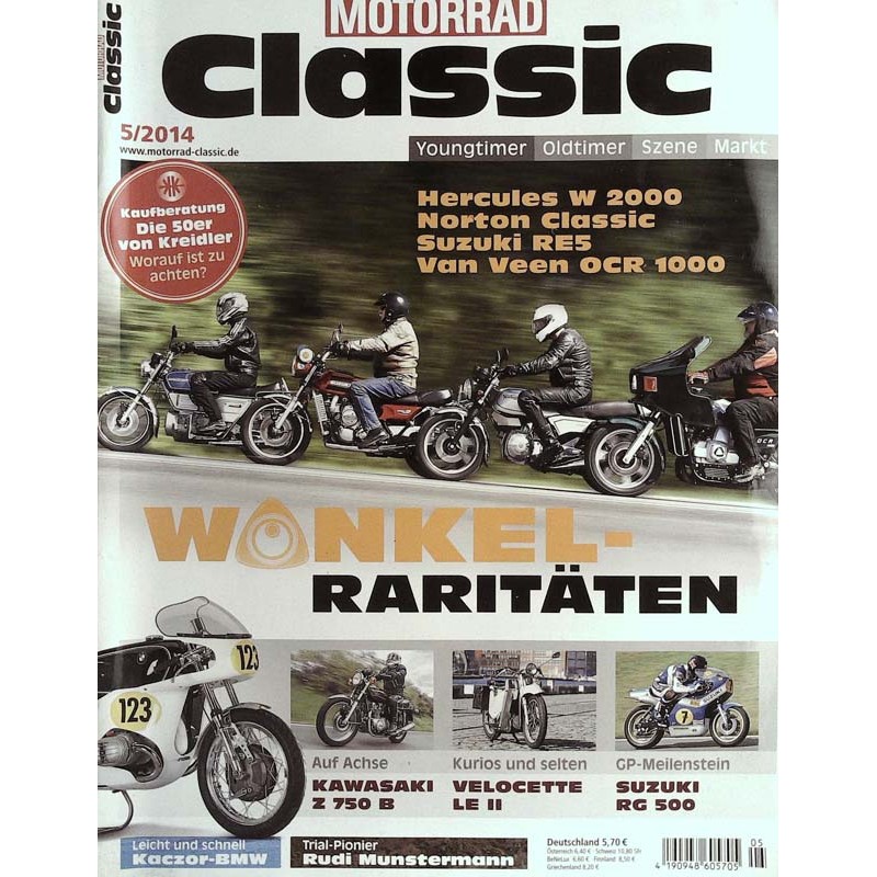 Motorrad Classic 5/2014 - Wankel Raritäten