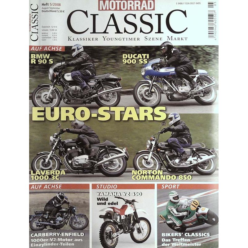 Motorrad Classic 5/08 - August/September 2008 - Euro Stars