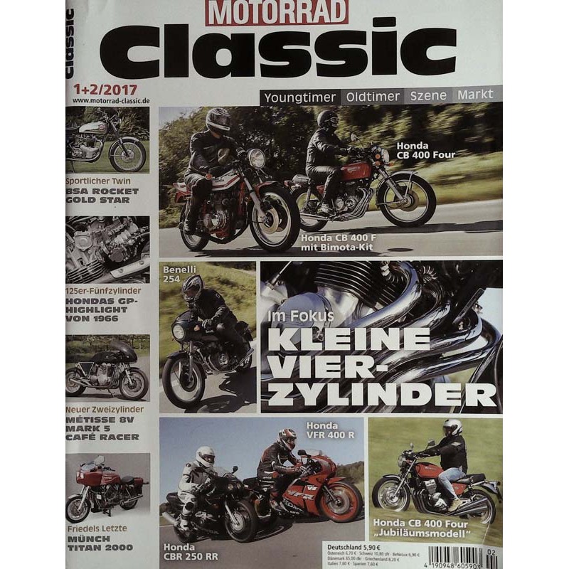 Motorrad Classic 1+2/2017 - Kleine Vierzylinder