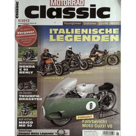 Motorrad Classic 6/2013 - Italienische Legenden