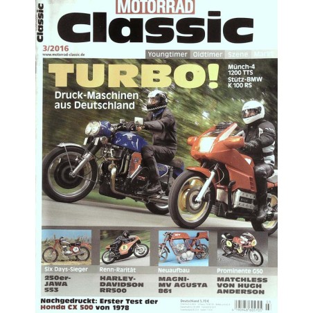 Motorrad Classic 3/2016 - Turbo!